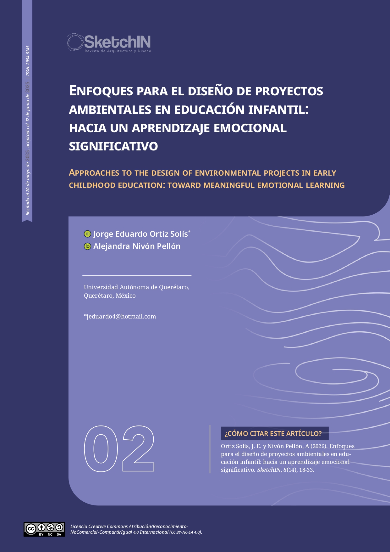 Enfoques para el diseño de proyectos ambientales en educación infantil: hacia un aprendizaje emocional significativo